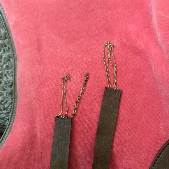 Juicy Couture Pink and Brown Shoulder Bag with Gold Hardware - Picture 5 of 7